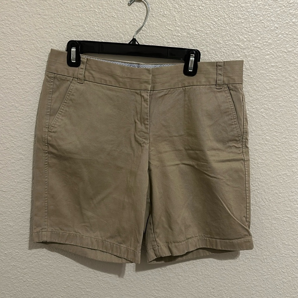Tan 10” J Crew Chino shorts. Great condition.